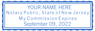 Create Your Personalized New Jersey Rectangle Notary Stamp | Starting at $2.5