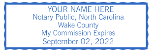 Create Your Personalized North Carolina Rectangle Notary Stamp | Starting at $2.5