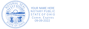 Ohio Custom Round Notary Stamp | Starting at $2.5