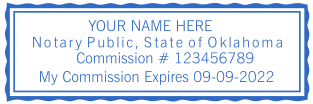 Design Your Custom Oklahoma Notary Stamp | Starting at $2.5