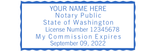 Customize Your Washington Rectangle Notary Stamp | Starting at $2.5