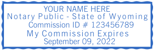 Custom Wyoming Notary Rectangle Stamps from $2.5 | Get Yours Now