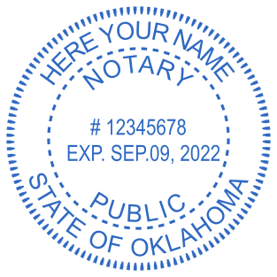 Custom Oklahoma Notary Stamps for $2.5 | Design Online Today