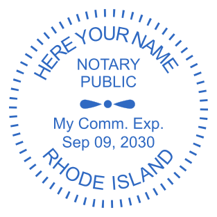 Custom Rhode Island Notary Stamps for $2.5 | Design Online Today