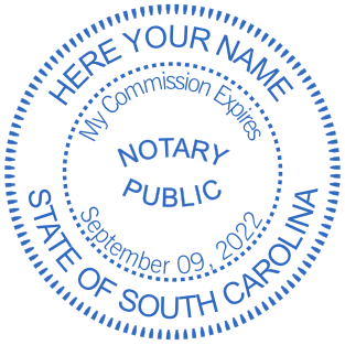 Custom South Carolina Notary Stamps for $2.5 | Design Online Today