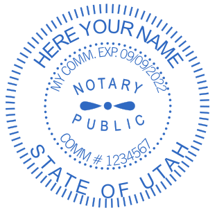 Custom Utah Notary Stamps from $2.5 | Design and Personalize Today