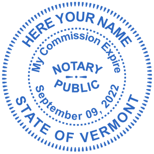 Custom Vermont Notary Stamps from $2.5 | Personalize Today