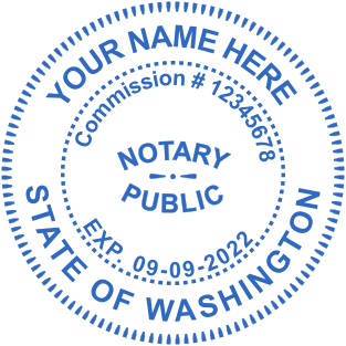 Custom Washington Notary Stamps from $2.5