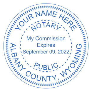 Custom Wyoming Notary Stamp from $2.5