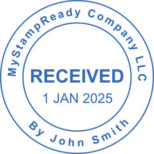 Stamp mockup №3054,Size :38mm