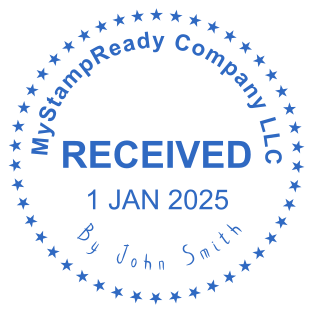 Stamp mockup №3078,Size :38mm