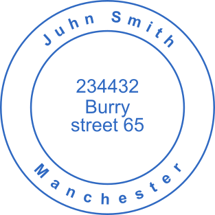 Stamp mockup №3138,Size :38mm